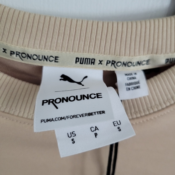 Puma x PRONOUNCE Shirt Dress PUMAPUNKU Sequin Embroidery Logo  Size Small NWT - Picture 5 of 9